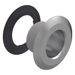 Geberit Flansch mit Schleifring für Badewannenablauf PushControl, 38mm, Mattverchrom... GEBERIT-241713461 4025416934141 (Abb. 1)