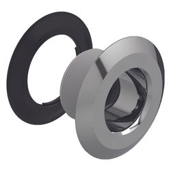 Geberit Flansch mit Schleifring für Badewannenablauf PushControl, 38mm, Hochglanz ve... GEBERIT-241713211 4025416934127 (Abb. 1)