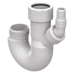 Geberit Doppelkammergeruchsverschluss mit Winkelschlauchtülle Außendurchmesser 40mm ... GEBERIT-242102111 4025416861447 (Abb. 1)