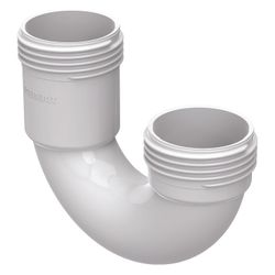 Geberit Gewindebogen, 180 Grad, 32mm, 6cm, 4cm, Alpinweiß, 242099111... GEBERIT-242099111 4025416861386 (Abb. 1)