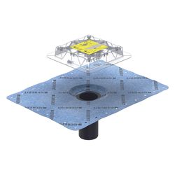 Geberit Flansch für Bodenablauf, mit Bauschutzdeckel, 243552001... GEBERIT-243552001 4025416544036 (Abb. 1)