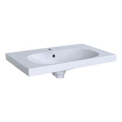 Geberit Acanto Waschtisch mit Ablagefläche, Breite 75cm, Tiefe 48,2cm, Hahnloch mitt... GEBERIT-500622012 4022009355321 (Abb. 1)