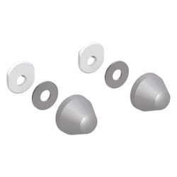 Geberit Deckkappen für WC- und Urinalkeramik, Kunststoff, Mattverchromt, 217713461... GEBERIT-217713461 4025416032946 (Abb. 1)