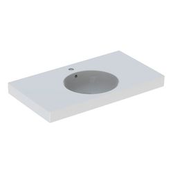 Geberit Preciosa 2 Waschtisch mit Ablagefläche, Breite 90cm, Tiefe 50cm, Hahnloch mi... GEBERIT-123290600 4022009311334 (Abb. 1)