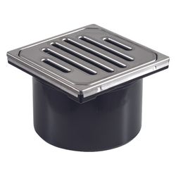 Geberit Aufsatz mit Rostträger und Schlitzrost für Varino Bodenablauf, 13x13cm, 2433... GEBERIT-243372001 4025416581628 (Abb. 1)