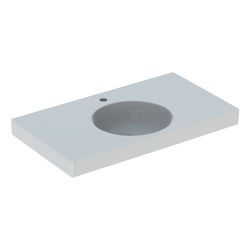 Geberit Preciosa 2 Waschtisch mit Ablagefläche, Breite 90cm, Tiefe 50cm, Hahnloch mi... GEBERIT-123292600 4022009326451 (Abb. 1)