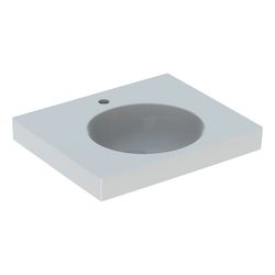 Geberit Preciosa 2 Waschtisch mit Ablagefläche, Breite 60cm, Tiefe 50cm, Hahnloch mi... GEBERIT-123262000 4022009319682 (Abb. 1)