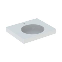 Geberit Preciosa 2 Waschtisch mit Ablagefläche, Breite 60cm, Tiefe 50cm, Hahnloch mi... GEBERIT-123262000 4022009319682 (Abb. 1)
