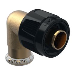 Geberit Mapress Übergangswinkel 90 Grad mit MasterFix, d 15mm, RpMF 1/2″, Rotguss bleifr... GEBERIT-61120 4025410547859 (Abb. 1)
