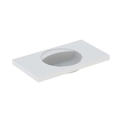 Geberit Preciosa Waschtisch mit Ablagefläche, Breite 100cm, Tiefe 55cm, ohne Hahnloc... GEBERIT-124240000 4022009009217 (Abb. 1)