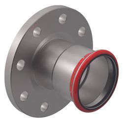 Geberit Mapress C-Stahl Flansch 10/16 bar, mit Pressmuffe Außendurchmesser 88,9mm, DN 80... GEBERIT-23760 4024723237600 (Abb. 1)