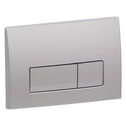 Geberit Betätigungsplatte Delta50, 2-Mengen-Spülung, Kunststoff, Mattverchromt... GEBERIT-115105465 4025410653208 (Abb. 1)