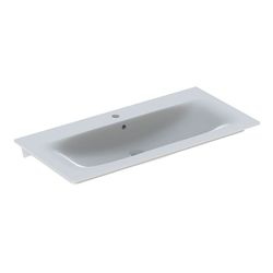 Geberit Renova Plan Möbelwaschtisch, Breite 100cm, Tiefe 48cm, Hahnloch mittig, Über... GEBERIT-122200600 4022009368956 (Abb. 1)