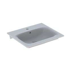 Geberit Renova Plan Möbelwaschtisch, Breite 55cm, Tiefe 48cm, Hahnloch mittig, Überl... GEBERIT-122255000 4022009368925 (Abb. 1)