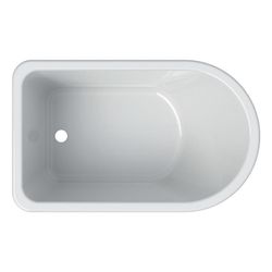 Geberit Bambini asymmetrische Badewanne, Breite 47cm, Alpinweiß... GEBERIT-406010016 4022009295849 (Abb. 1)