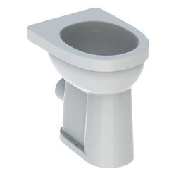 Geberit Renova Comfort Stand-WC Flachspüler, erhöht, Höhe 49cm, Abgang horizontal Ti... GEBERIT-218520600 4022009353679 (Abb. 1)