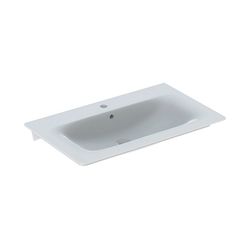 Geberit Renova Plan Möbelwaschtisch, Breite 80cm, Tiefe 48cm, Hahnloch mittig, Überl... GEBERIT-122280000 4022009368987 (Abb. 1)