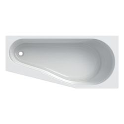 Geberit Renova Fünfeckbadewanne Länge 160cm, Breite 75cm, Abgang links... GEBERIT-657261000 4022009093476 (Abb. 1)