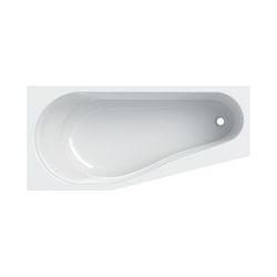 Geberit Renova Fünfeckbadewanne Länge 160cm, Breite 75cm, Abgang rechts... GEBERIT-657260000 4022009093384 (Abb. 1)