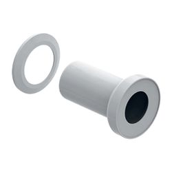 Geberit Bambini Anschlussstutzen für Kinder-WC, wandbündige Montage Länge 20cm, Auße... GEBERIT-554010000 4022009344356 (Abb. 1)