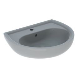 Geberit Renova Waschtisch, Breite 60cm, Tiefe 49cm, Hahnloch mittig, Überlauf sichtb... GEBERIT-223060010 4022009269376 (Abb. 1)