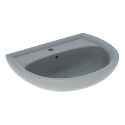 Geberit Renova Waschtisch, Breite 65cm, Tiefe 51cm, Hahnloch mittig, Überlauf sichtb... GEBERIT-223065010 4022009270488 (Abb. 1)