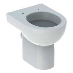 Geberit Renova Stand-WC Flachspüler, Abgang horizontal, teilgeschlossene Form, Tiefe... GEBERIT-203010000 4022009285017 (Abb. 1)