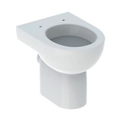 Geberit Renova Stand-WC Flachspüler, Abgang horizontal, teilgeschlossene Form, Tiefe... GEBERIT-203010600 4022009285093 (Abb. 1)