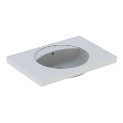 Geberit Preciosa Waschtisch mit Ablagefläche, Breite 80cm, Tiefe 55cm, ohne Hahnloch... GEBERIT-124282600 4022009232189 (Abb. 1)