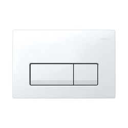Geberit Drückerplatte Delta51, für 2-Mengen-Sp. weiß-alpin... GEBERIT-115105111 4025416511427 (Abb. 1)