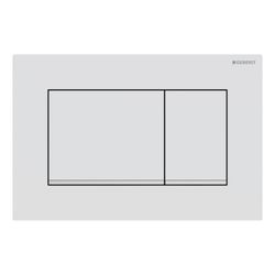 Geberit Sigma 20 (ex Sigma 30) Drückerplatte mit 2-Mengen-Spülung, Mattweiß lackiert... GEBERIT-115883JT1 4025410635563 (Abb. 1)