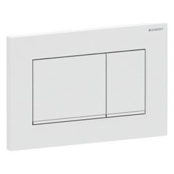 Geberit Drückerplatte Sigma20 mit 2-Mengen-Spülung, Weiß matt lackiert/Hochglanz ver... GEBERIT-115883JT1 4025410635563 (Abb. 1)