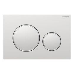 Geberit Sigma 20 Drückerplatte mit 2-Mengen-Spülung, Mattchrom lackiert/Hochglanz ve... GEBERIT-115882JQ1 4025416352440 (Abb. 1)
