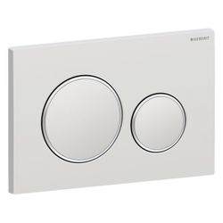 Geberit Drückerplatte Sigma20 mit 2-Mengen-Spülung, Mattchrom lackiert/Hochglanz ver... GEBERIT-115882JQ1 4025416352440 (Abb. 1)