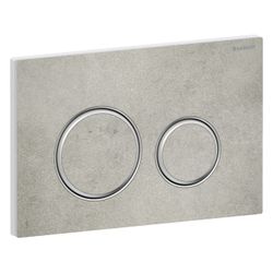 Geberit Drückerplatte Sigma50 mit 2-Mengen-Spülung, Betonoptik, Metallfarbe verchrom... GEBERIT-115884JV1 4025410757876 (Abb. 1)