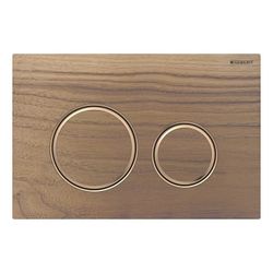 Geberit Sigma 50 (ex Sigma 21) Drückerplatte, 2-Mengen-Spülung, Round, Nussbaum amer... GEBERIT-115650JX1 4025410748805 (Abb. 1)