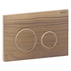 Geberit Drückerplatte Sigma50, 2-Mengen-Spülung, rund, Nussbaum amerikanisch, Metall... GEBERIT-115650JX1 4025410748805 (Abb. 1)