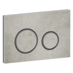 Geberit Drückerplatte Sigma50, 2-Mengen-Spülung, rund, Betonoptik, Metallfarbe Schwa... GEBERIT-115651JV1 4025410749413 (Abb. 1)