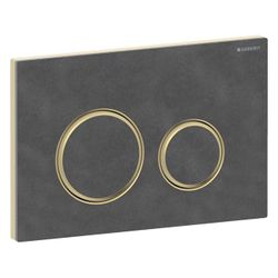 Geberit Drückerplatte Sigma50, 2-Mengen-Spülung, rund, Mustang-Schiefer, Metallfarbe... GEBERIT-115652JM1 4025410749246 (Abb. 1)