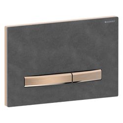 Geberit Drückerplatte Sigma50, 2-Mengen-Spülung, Square, Mustang-Schiefer, Metallfar... GEBERIT-115670JM2 4025410749376 (Abb. 1)