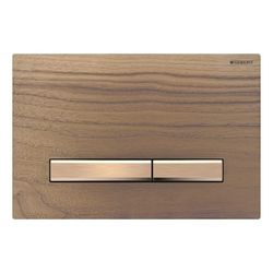 Geberit Sigma 50 Drückerplatte, 2-Mengen-Spülung, Square, Nussbaum amerikanisch, Met... GEBERIT-115670JX2 4025410749260 (Abb. 1)
