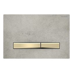 Geberit Sigma 50 Drückerplatte, 2-Mengen-Spülung, Square, Betonoptik, Metallfarbe Me... GEBERIT-115672JV2 4025410749659 (Abb. 1)