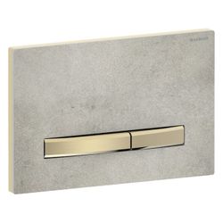 Geberit Drückerplatte Sigma50, 2-Mengen-Spülung, Square, Betonoptik, Metallfarbe Mes... GEBERIT-115672JV2 4025410749659 (Abb. 1)