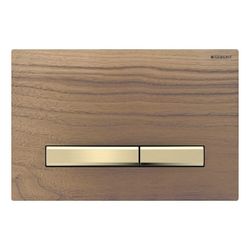 Geberit Sigma 50 Drückerplatte, 2-Mengen-Spülung, Square, Nussbaum amerikanisch, Met... GEBERIT-115672JX2 4025410749703 (Abb. 1)