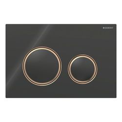 Geberit Sigma 50 (ex Sigma 21) Drückerplatte, 2-Mengen-Spülung, Round, Schwarz, Meta... GEBERIT-115650SJ1 4025410759054 (Abb. 1)