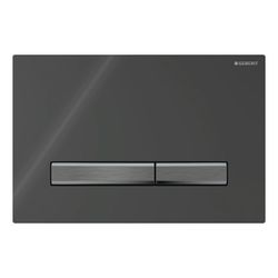 Geberit Sigma 50 Drückerplatte, 2-Mengen-Spülung, Square, Schwarz, Metallfarbe Schwa... GEBERIT-115671DW2 4025410759443 (Abb. 1)
