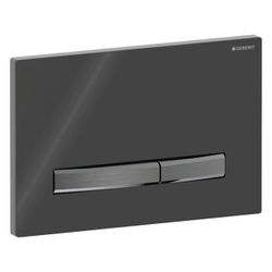 Geberit Drückerplatte Sigma50, 2-Mengen-Spülung, Square, Schwarz, Metallfarbe Schwar... GEBERIT-115671DW2 4025410759443 (Abb. 1)