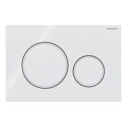 Geberit Sigma 20 Drückerplatte mit 2-Mengen-Spülung, Weiß/Mattweiß... GEBERIT-115882111 4025410759849 (Abb. 1)