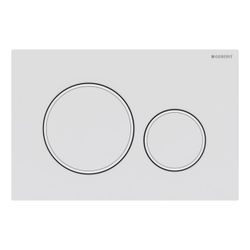 Geberit Sigma 20 Drückerplatte mit 2-Mengen-Spülung, Weiß/Mattweiß lackiert, easy-to... GEBERIT-115882011 4025410759542 (Abb. 1)