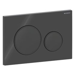 Geberit Drückerplatte Sigma20 mit 2-Mengen-Spülung, Mattschwarz, 115882DW1... GEBERIT-115882DW1 4025410759702 (Abb. 1)